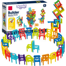 Woopie Arkādes spēles Block Puzzle Balancing Chairs 36 gab.