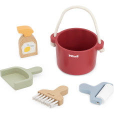 Viga Toys VIGA PolarB Wooden Cleaning Set, Bucket, Brush, Accessories
