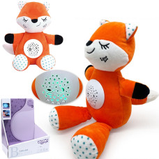 Woopie Mīlīgs miega rotaļlietu projektors 2in1 Fox — 10 šūpuļdziesmas