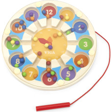 Viga Toys Viga Wooden Magnetic Game Clock Magnetic Maze