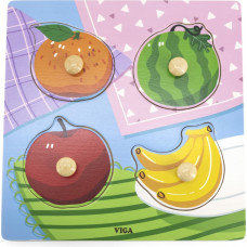Viga Toys VIGA Wooden Puzzle with Fruit Pins