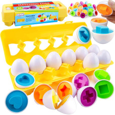 Woopie Montessori Eggs Puzzle - Match Shapes and Colors