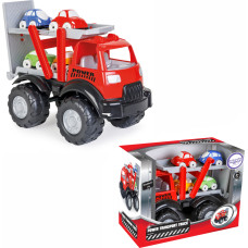 Woopie POWER Truck Tow Truck Set + 4 Mini Toy Cars