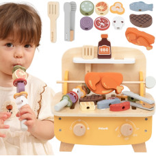 Viga Toys VIGA Drewniany Zestaw do Grillowania BBQ Grill