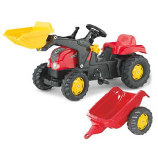 Rolly Toys rollyKid Pedal tractor with bucket and trailer 2-5 years old