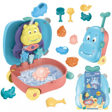 Woopie 3in1 Sand Set, Hippopotamus Suitcase + Water Toy