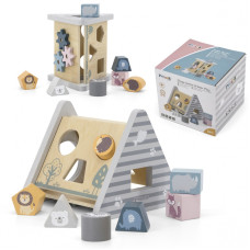 Viga Toys Viga PolarB Деревянный сортировщик с кубиками-пирамидками.