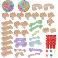 Masterkidz Ball Track Construction Set for STEM Board 63 pcs.