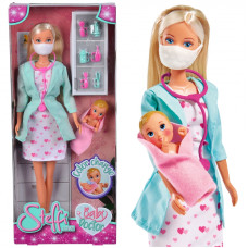 Simba Steffi Love Pediatrician doll with mask + accessories