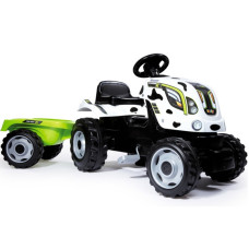 Smoby Pedal Tractor with Trailer Krówka