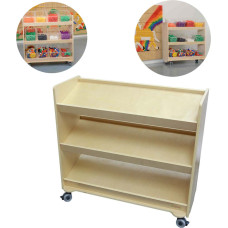 Masterkidz Regał na Kółka - 3 Półki Na Akcesoria Do Tablicy STEM 800H x 800L