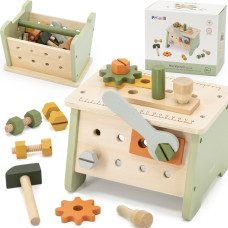 Viga Toys VIGA PolarB Mini Workshop 2in1 Деревянный ящик для инструментов