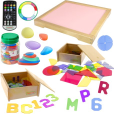 Masterkidz LED Light Panel Color Changing Remote Control + Accessories Kit