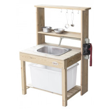 Classic World EDU Large Wooden Sink Kitchen Real Water