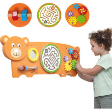 Viga Toys VIGA Teddy Bear sensorās manipulācijas padomes FSC Montessori sertifikāts