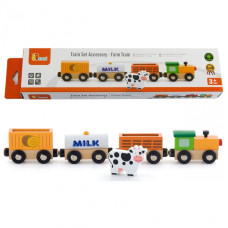 Viga Toys Viga Dzelzceļa piederumu komplekts - lauksaimniecības vilciens