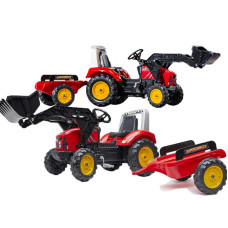 Falk Red Supercharger Pedal Tractor with Trailer for 3 years