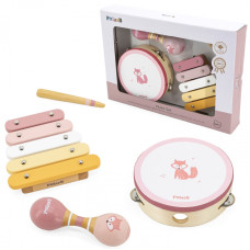 Viga Toys VIGA PolarB mūzikas instrumentu komplekts Rozā