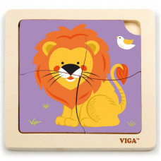 Viga Toys VIGA Handy Wooden Lion Puzzle