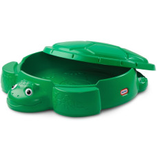 Little Tikes Smilšu kastes bruņurupuča rotaļlietu konteiners ar vāku