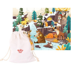 Tooky Toy Puzzle with bag Alpine Animals and Landscape 49 pcs.