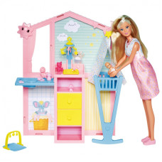 Simba Pregnant Steffi doll and a baby room for a baby