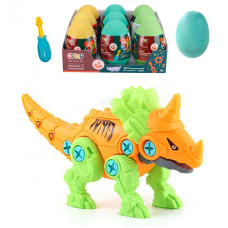 Woopie Dinosaur Screw-in-Egg Ceratops Construction Set + Screwdriver