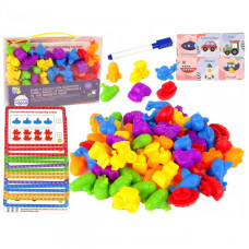 Woopie Educational Set Learning Counting Color Sorting Vehicles 83 pcs.