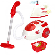 Woopie 3in1 set of household appliances for children Vacuum cleaner, iron, laundry basket