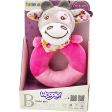 Woopie BABY Rattle Plush Cuddly for Babies Fudge