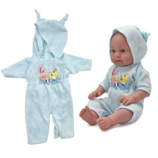 Woopie Leļļu drēbes Peldēšanās komplekts Peldmētelis Kombinezons Romper 43-46 cm