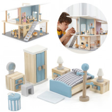 Viga Toys VIGA PolarB mēbeļu komplekts guļamistabai leļļu namiņā