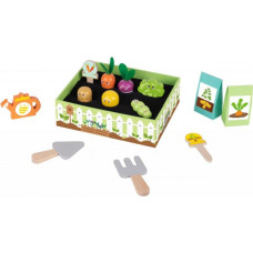 Tooky Toy Wooden Vegetable Garden Montessori Patch Gardener Set