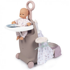 Smoby Многофункциональный чемодан Baby Nurse с кукольной кроваткой
