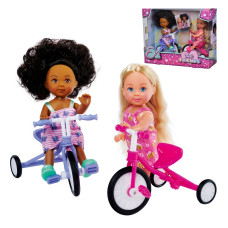 Simba Evi Doll with a Bicycle Friend