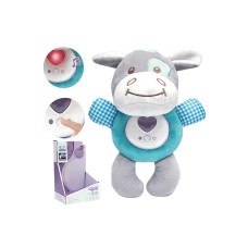 Woopie BABY Interactive Plush Cuddly for Babies Light Sound Donkey Sleeping Toy