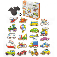 Viga Toys Viga Wooden vehicle magnets set