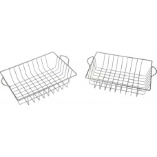 Masterkidz Set of 2 Metal Fruit Baskets for Children's Kitchen