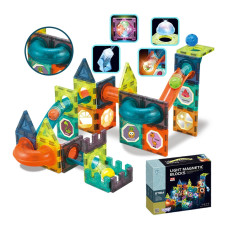Woopie Magnētiskie bloki Ball Track Light 75 gab.