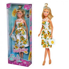 Simba Steffi doll in a sunflower dress