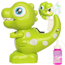 Woopie Dinosaur machine for making soap bubbles for children