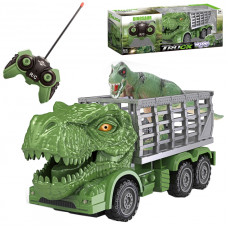 Woopie Ar tālvadības pulti vadāma automašīna RC dinozaurs zaļš + figūriņa