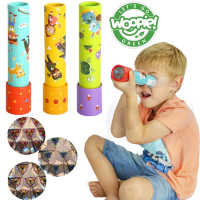 Woopie GREEN Kaleidoscope Colored telescope for children Fairy tale characters Animals 1 pc.